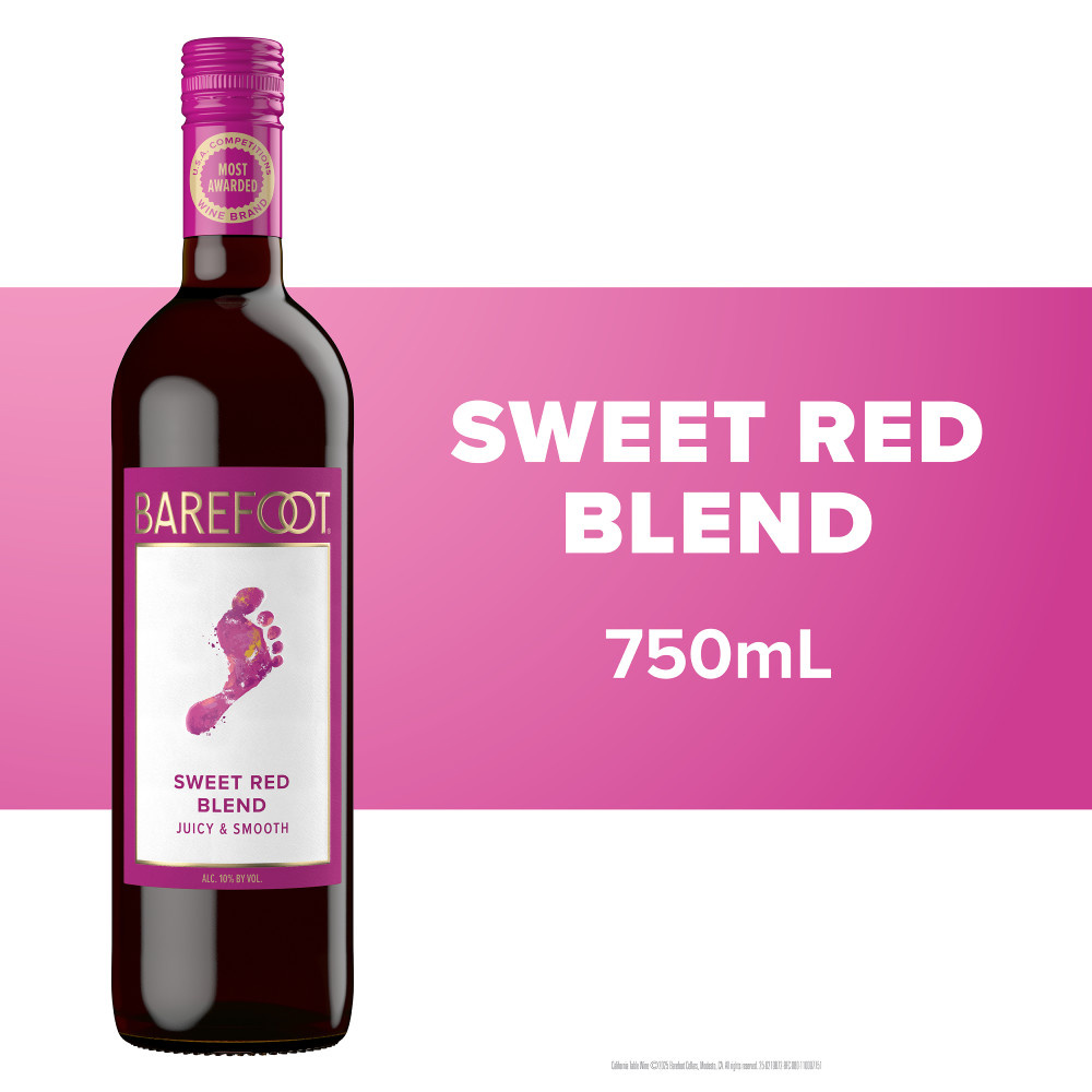 Barefoot Cellars Sweet Red Blend Red Wine 750ml