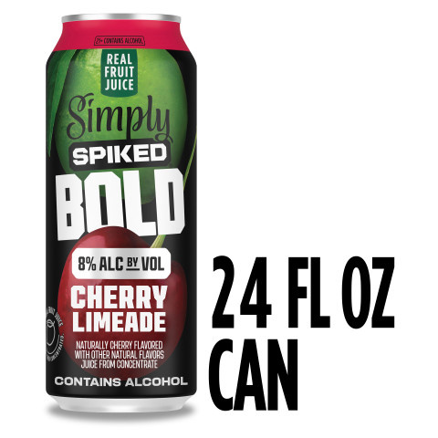 Simply Spiked BOLD Cherry Limeade 8.0% ABV, Single, 24 oz can