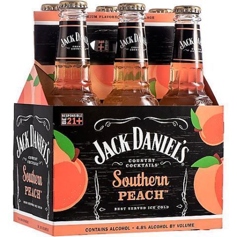 Jack Daniel's Country Cocktail Southern Peach 6 Pack 10z Bottles