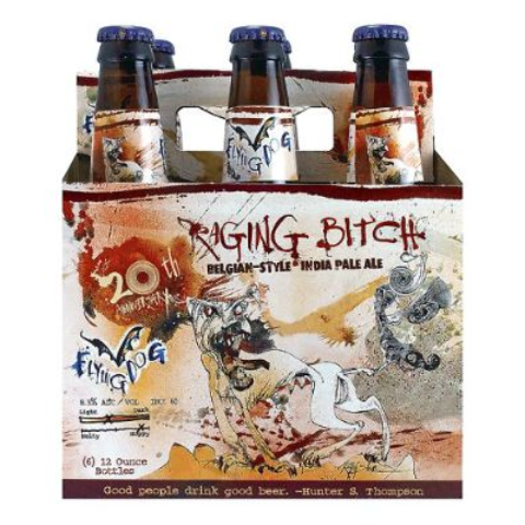 Flying Dog Raging Bitch IPA 6 Pack 12oz Bottle