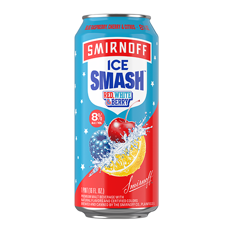 Smirnoff Ice Smash Red White & Berry 16oz Can