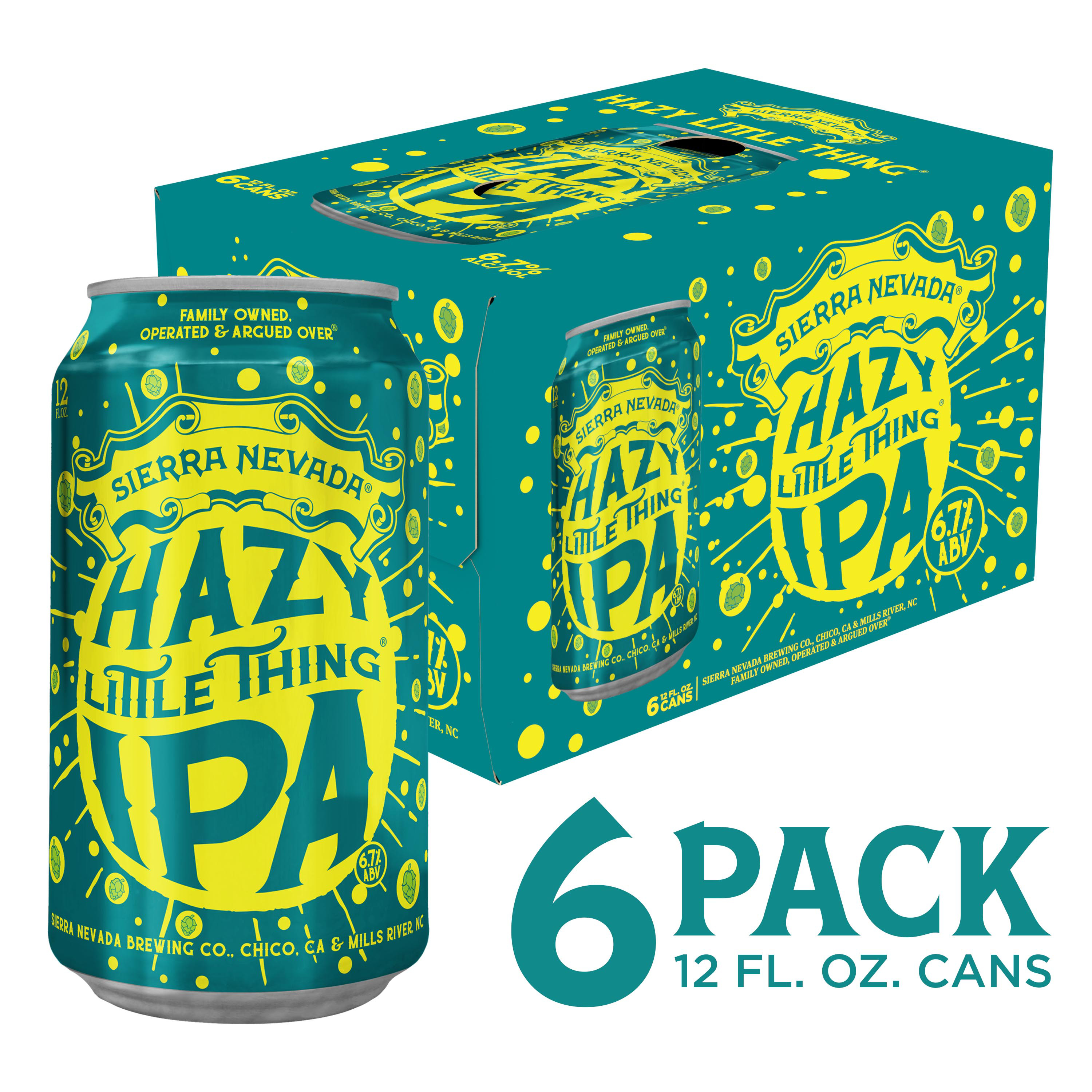Sierra Nevada Hazy Little Thing IPA Craft Beer 6 Pack (12oz Cans)