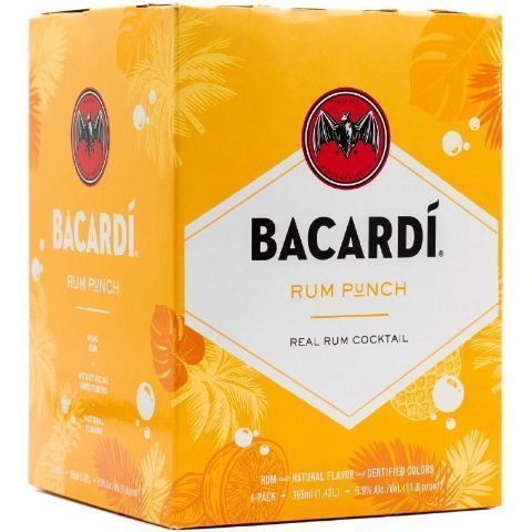 Bacardi Rum Punch 4 Pack 12oz Can