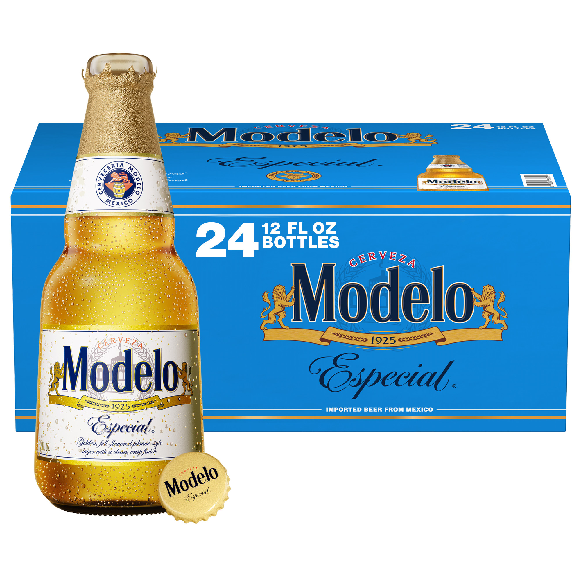 Modelo Especial Mexican Lager Import Beer, 24 pk 12 fl. oz. Bottles, 4.4% ABV