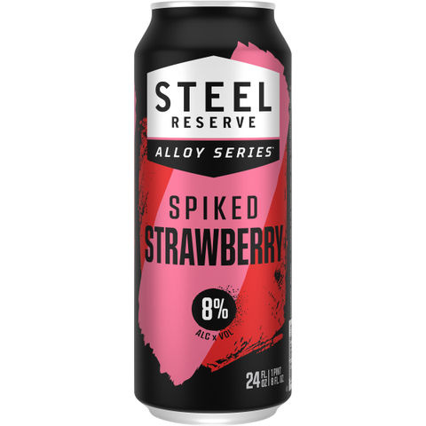 Steel Reserve Spiked Strawberry Burst, 24 fl. oz. Can, 8% ABV