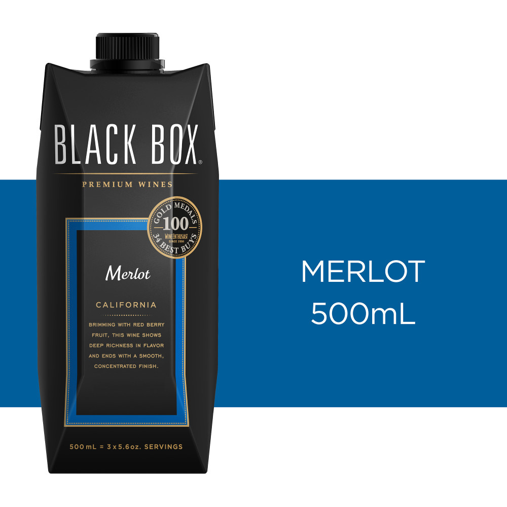 Black Box Merlot Red Wine 500ml Tetra