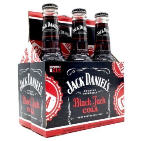 Jack Daniel's Black Jack Cola 6 Pack 10oz Bottles