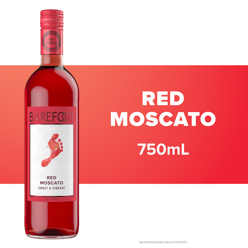 Barefoot Cellars Red Moscato Red Wine 750ml