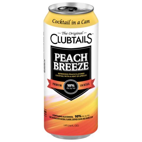 Clubtails Peach Breeze 16oz Can