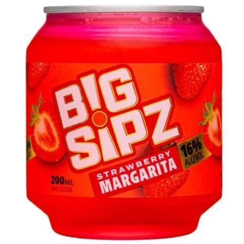 Big Sipz Strawberry Margarita 200ml