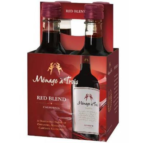 Menage a Trois Red 4 Pack 187ml