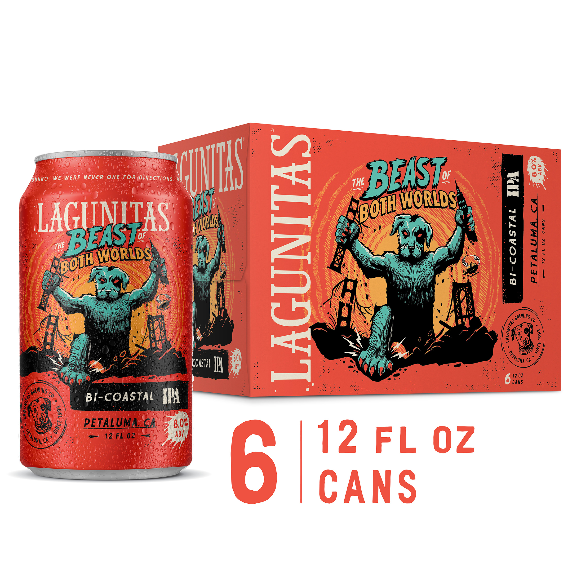 Lagunitas Beast of Both Worlds IPA, 6 Pack, 12 fl. oz. Cans