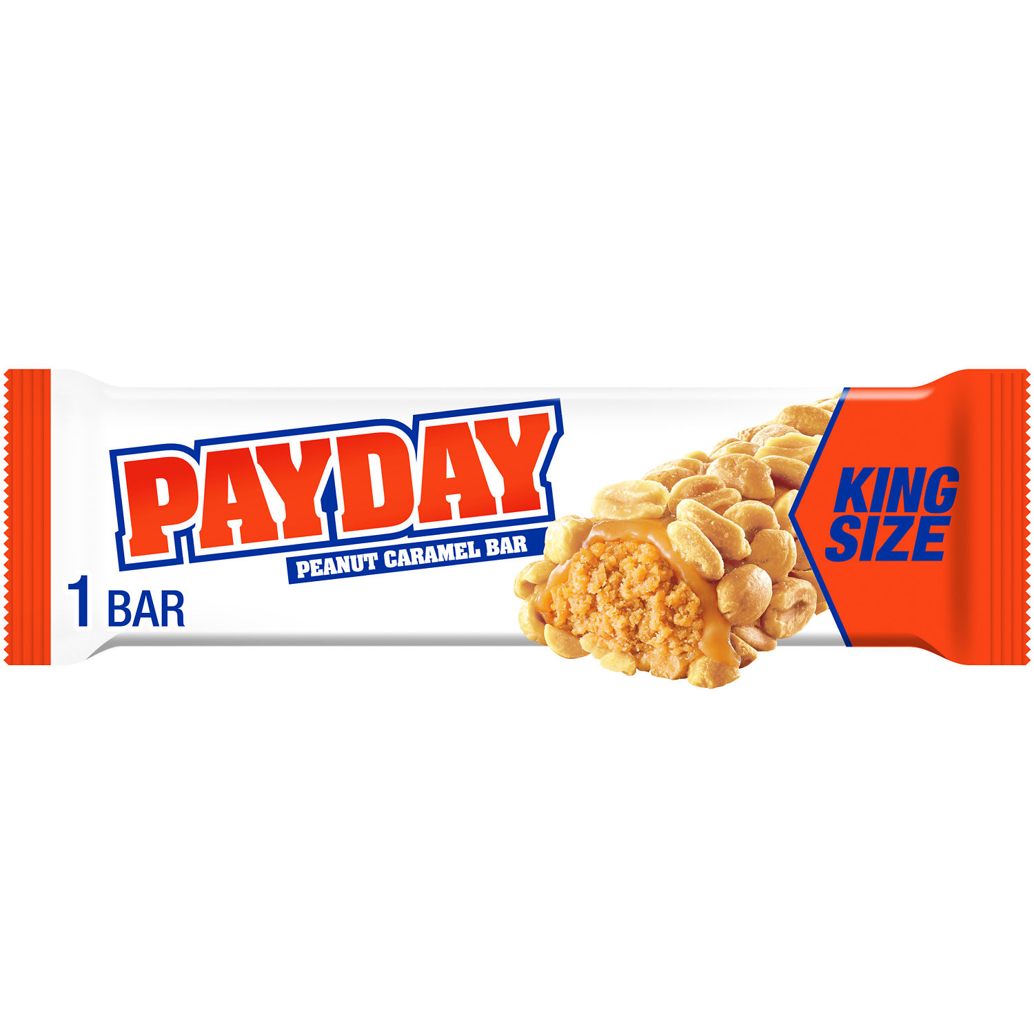 PAYDAY Peanut Caramel King Size, Candy Bar, 3.4 oz