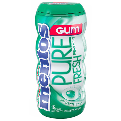 Mentos Pure Fresh Spearmint Gum 15ct