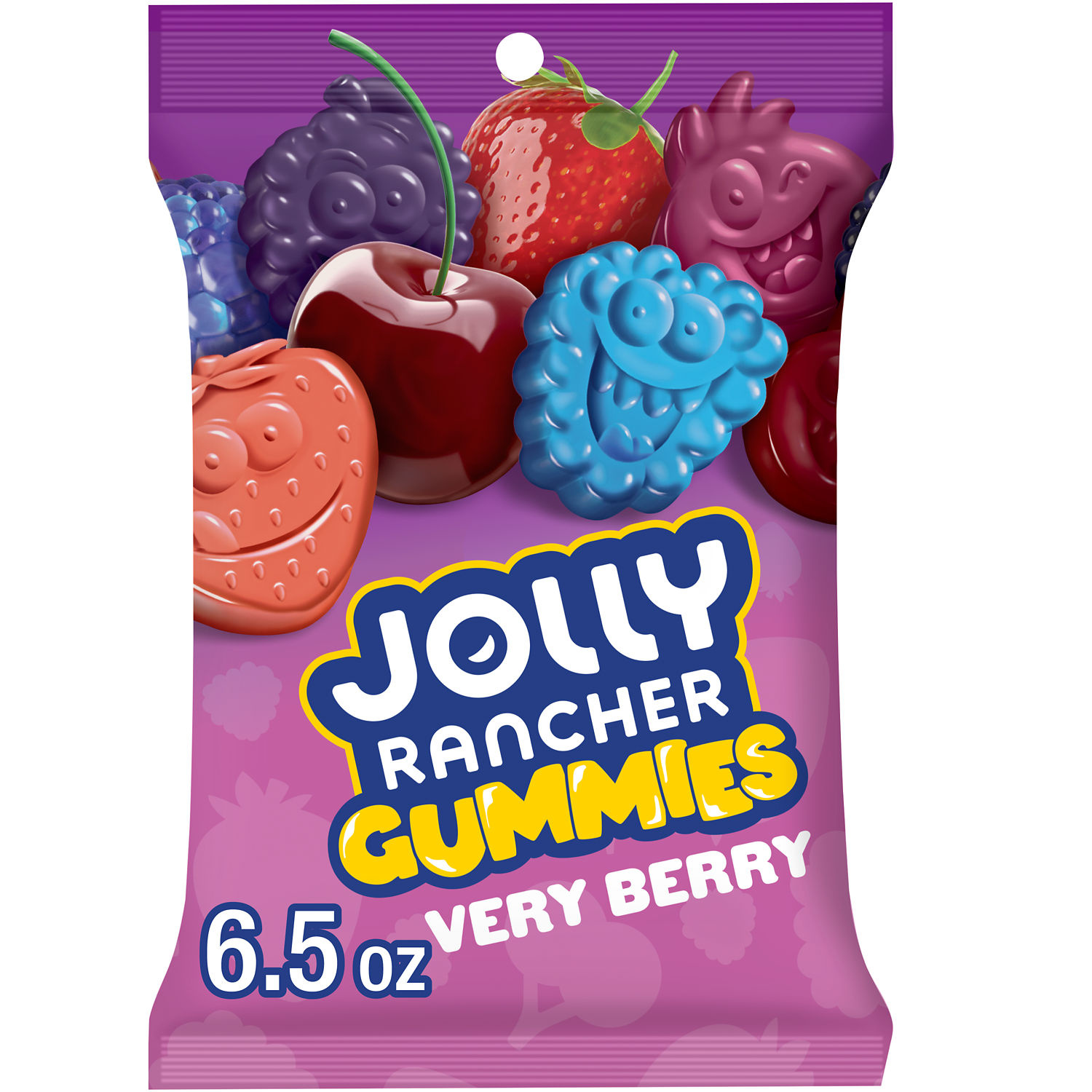 JOLLY RANCHER Gummies Very Berry Assorted Fruit Flavored Candy Bag, 6.5 oz