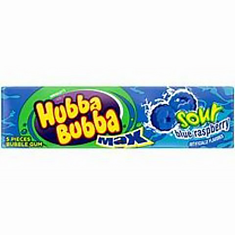 Hubba Bubba Max Sour Blue Raspberry 5ct