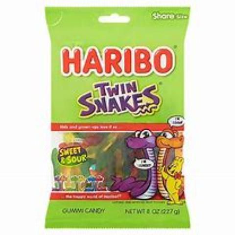 Haribo Twin Snakes 8.3oz