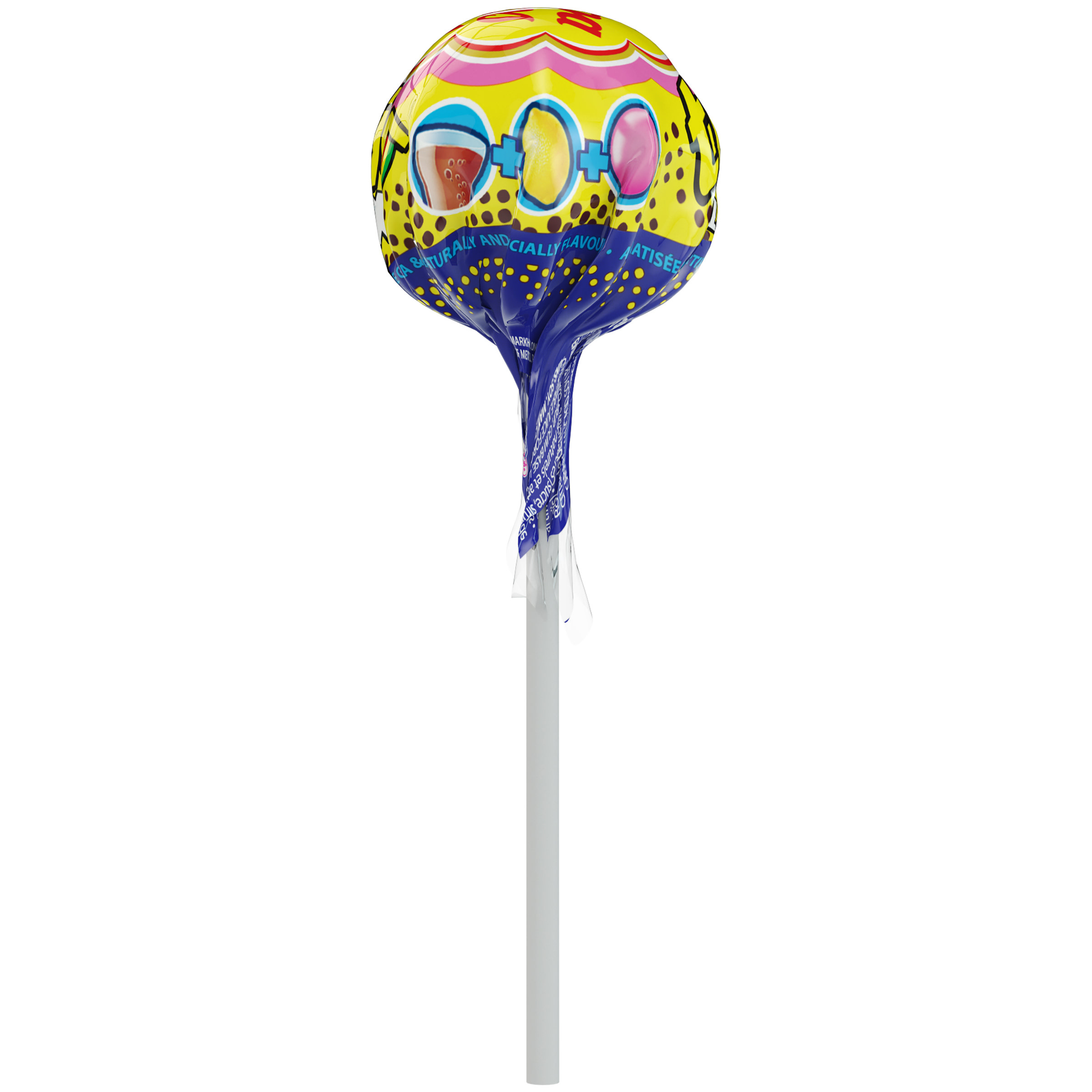 Chupa Chups XXL Trio 3 in 1 Lollipops, Assorted Flavors, 1 pc