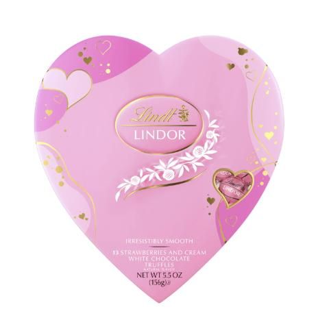 Lindt Lindor Strawberries And Cream Heart 5.5oz