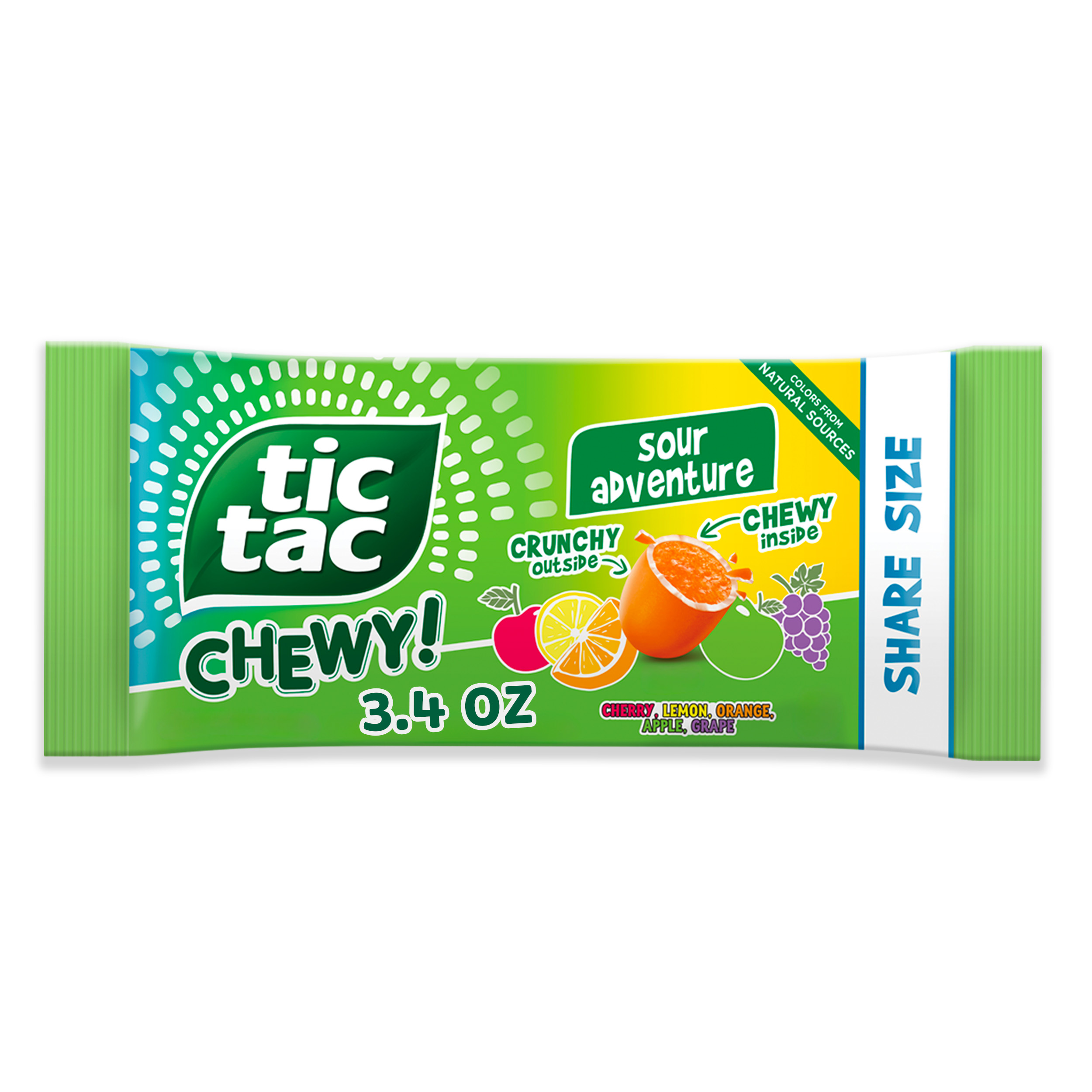 Tic Tac Chewy Sour Adventure Share Size 3.4oz