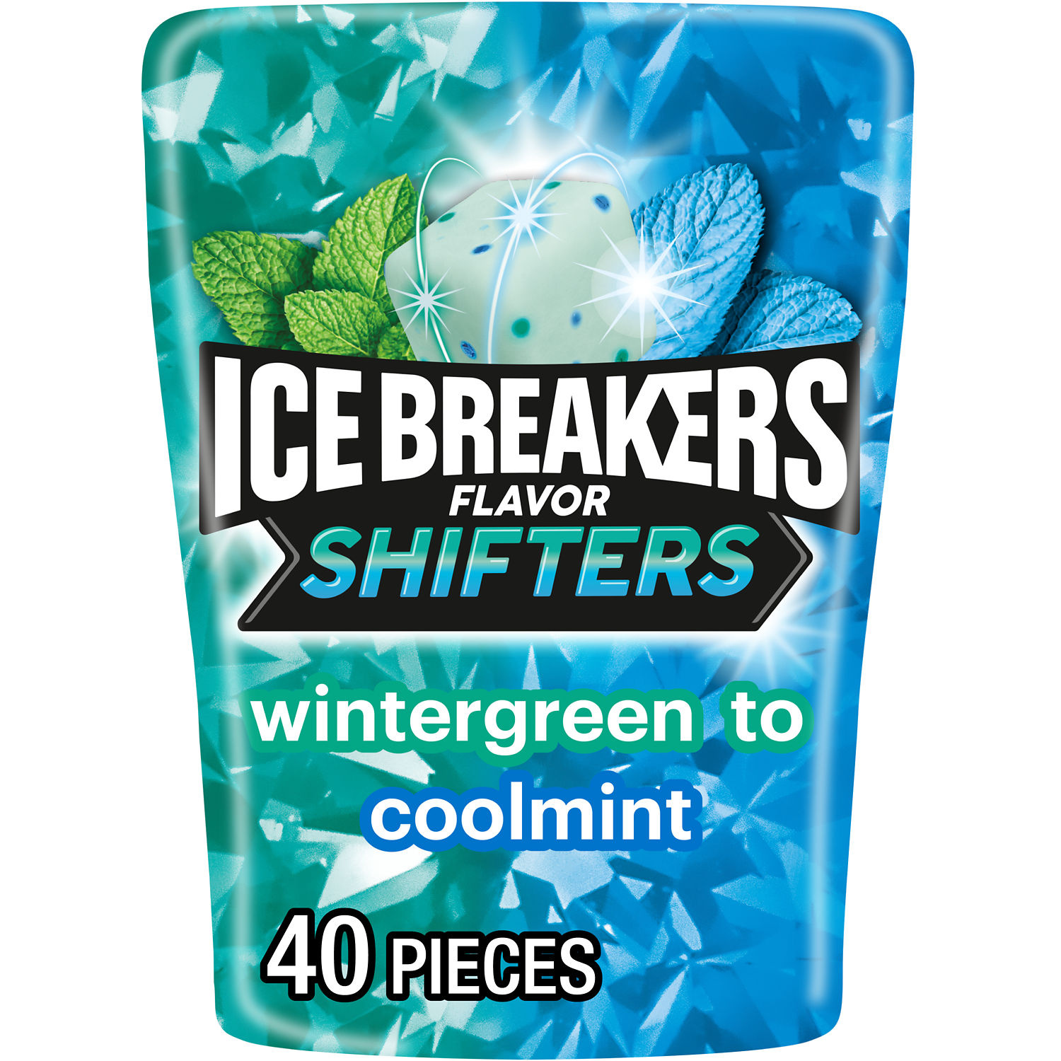 Ice Breakers Flavor Shifters Wintergreen to Cool Mint 40ct