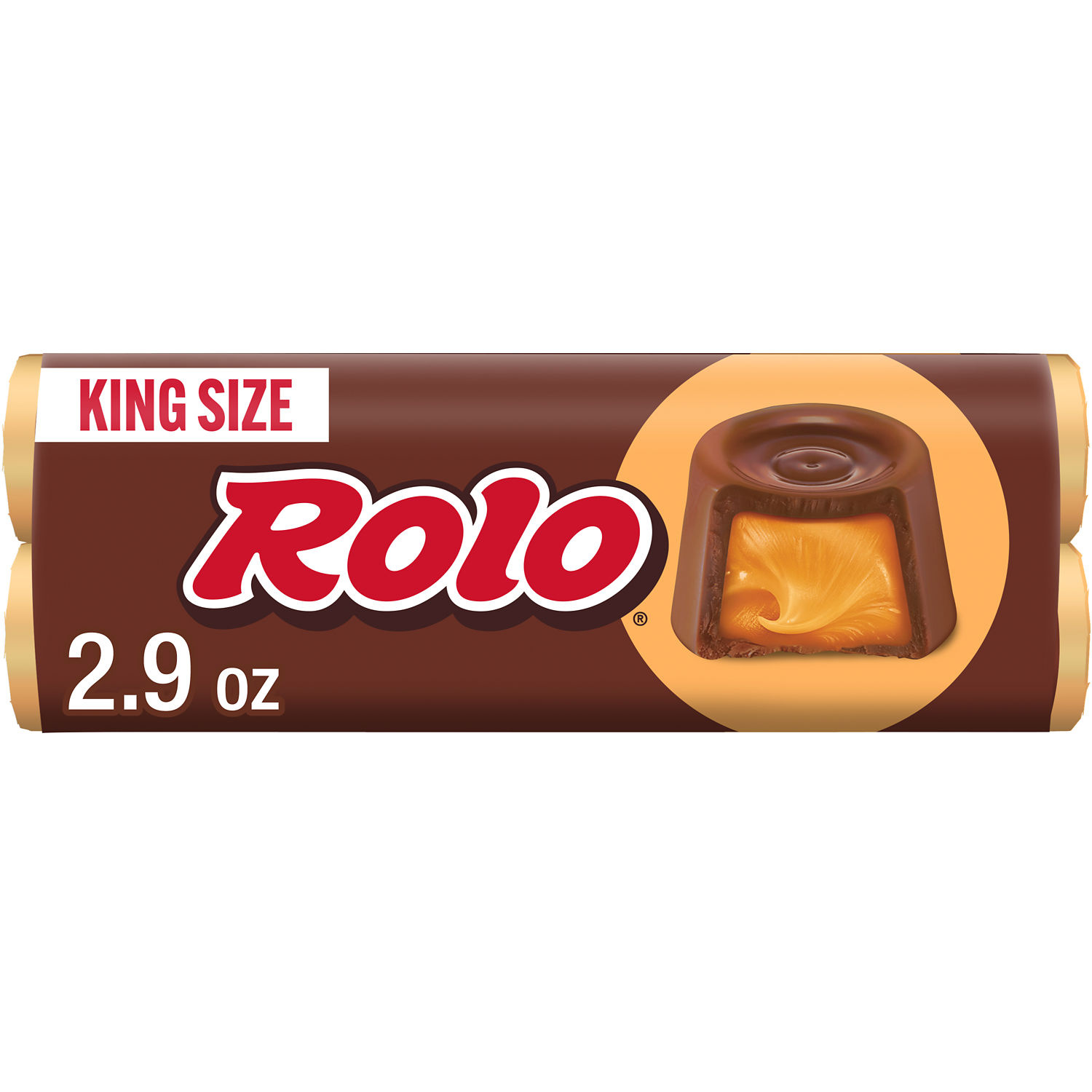 ROLO® Rich Chocolate Caramels King Size, Candy Pack, 2.9 oz