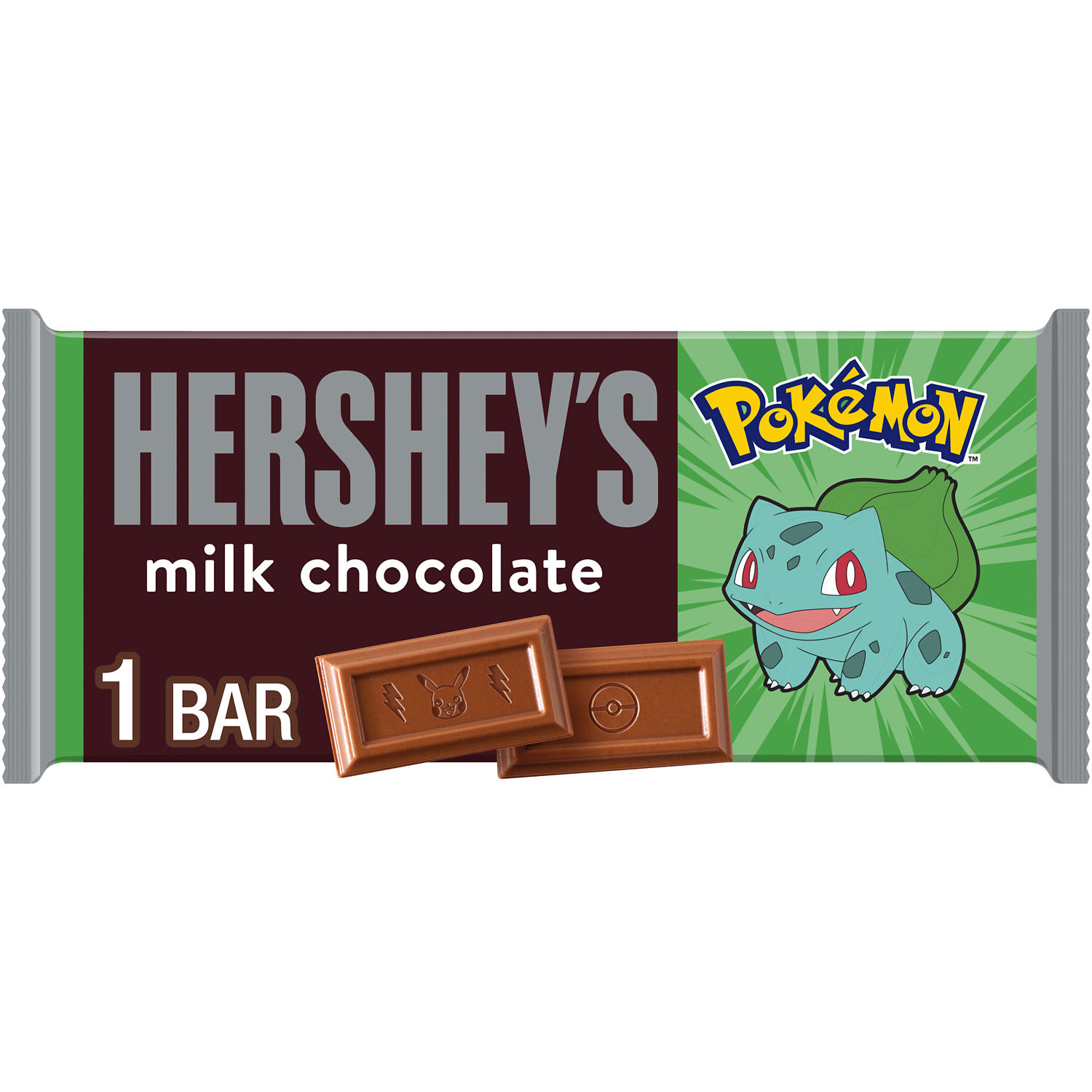 HERSHEY'S Milk Chocolate Pokemon, Candy Bar, 1.55 oz