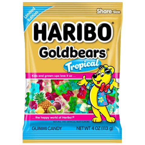 Haribo Tropical Goldbears 4oz