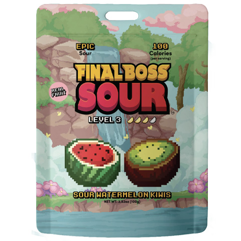 Final Boss Level 3 Sour Watermelon Kiwis 3.25oz