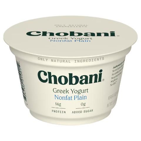 Chobani Greek Yogurt Nonfat Plain 5.3oz