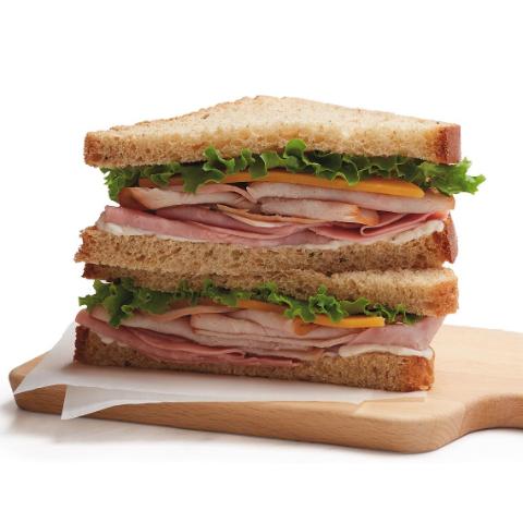 Turkey & Ham on Wheat Combo Sandwich