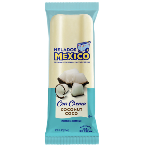 Helados Mexican Ice Cream Bar Coconut 4oz
