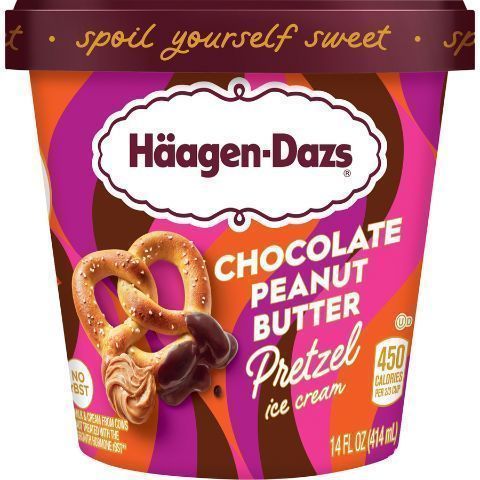 Haagen Dazs Chocolate Peanut Butter Pretzel 14oz
