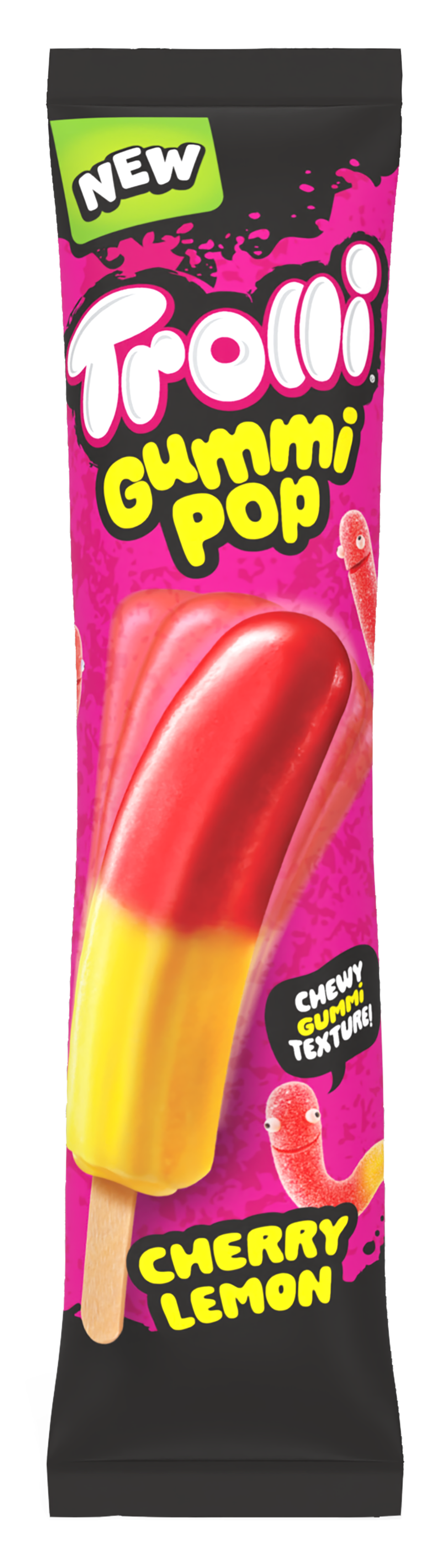 Trolli Cherry Lemon Frozen Gummi Pops