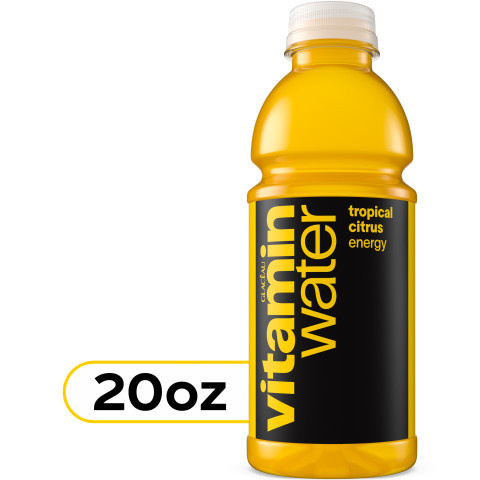 vitaminwater Energy Tropical Citrus Flavored Water Beverage Bottle - 20 fl oz