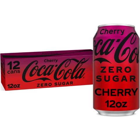 Buy Coke Cherry Zero 12pk 12oz Cn Online from 7-Eleven |Fast