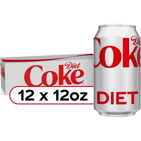 Diet Coke Soda Cans - 12 fl oz, 12-Pack