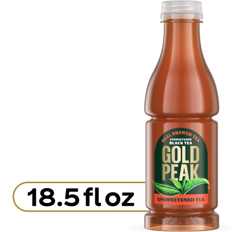 Gold Peak Unsweetened Black Iced Tea Bottle - 18.5 fl oz