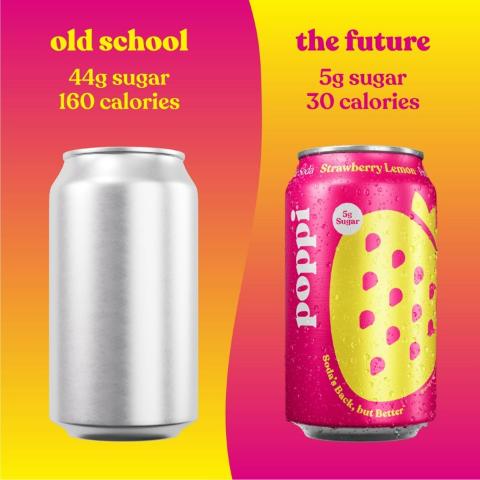 Buy Poppi Prebiotic Soda Strawberry Lemon 12oz Online from 7