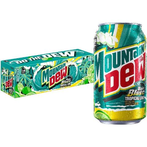 Mtn Dew Baja Blast 12Pack 12oz Can