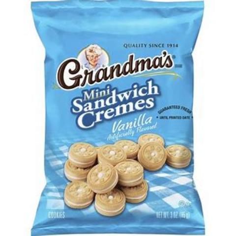 Grandma's Mini Sandwich Cremes Vanilla 3oz