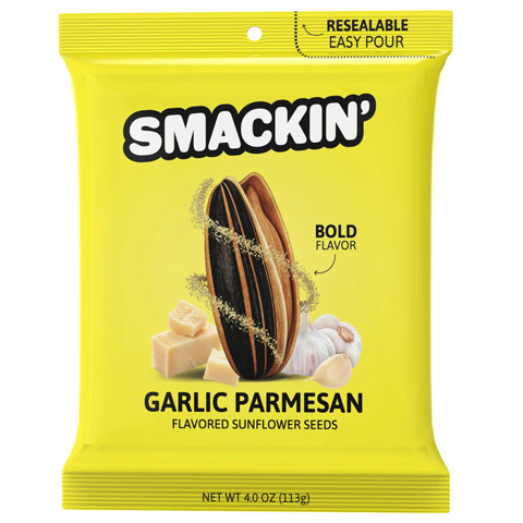 SMACKIN' Garlic Parmesan Sunflower Seeds 4oz