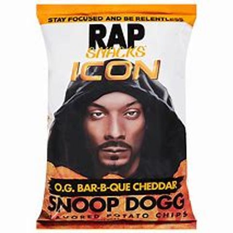 Rap Snacks Cheddar BBQ Chips Snoop Dog 2.5oz