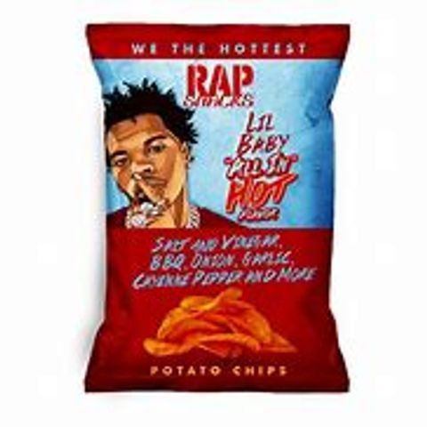 Rap Snacks All in Chips Hot Lil Baby 2.5oz