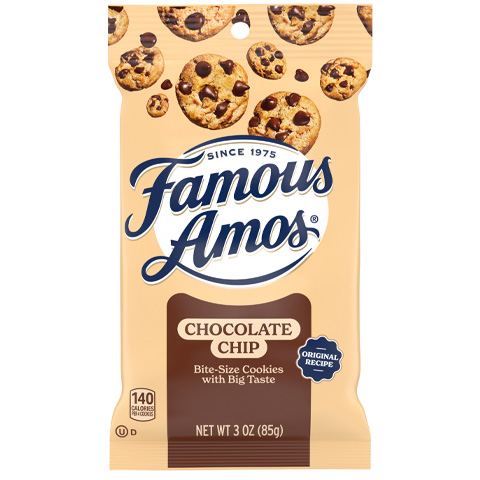 Famous Amos Chocolate Chip Cookies, 3oz