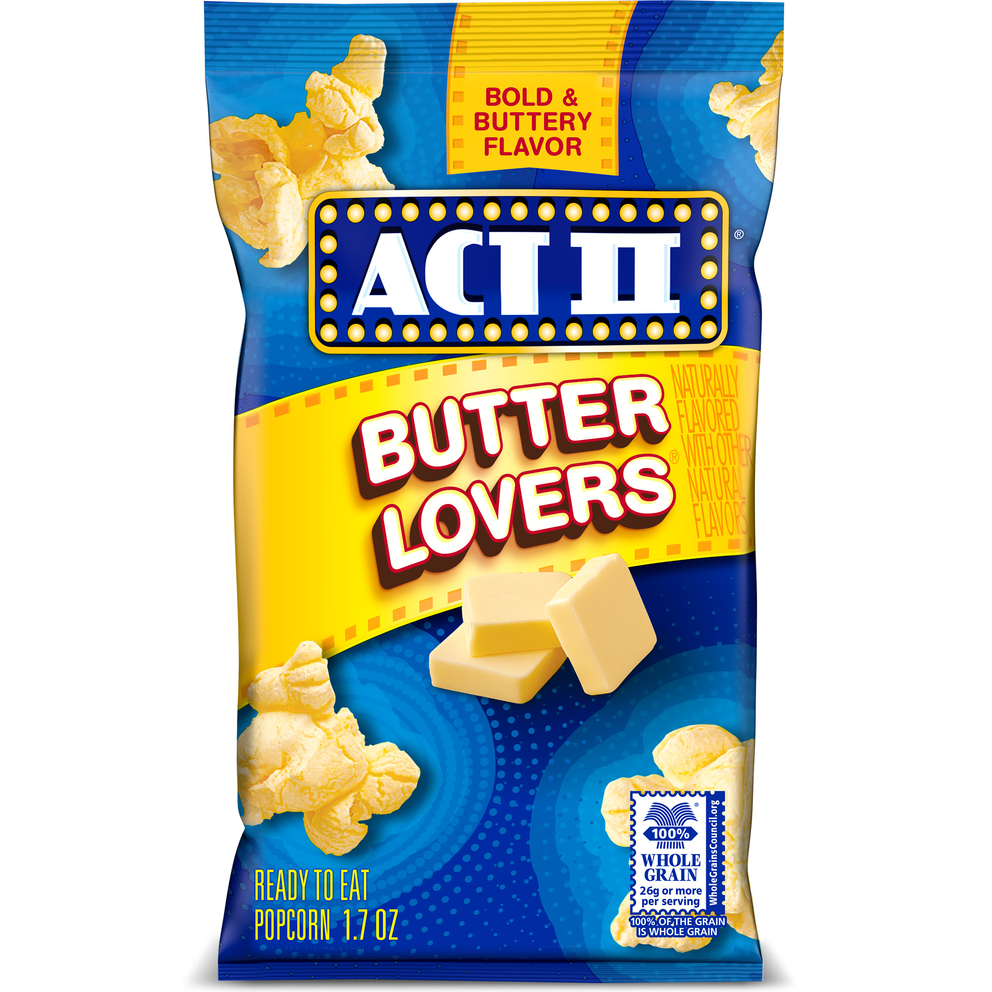 Act II Butter Lovers Popped Popcorn, 1.75 oz. Bags