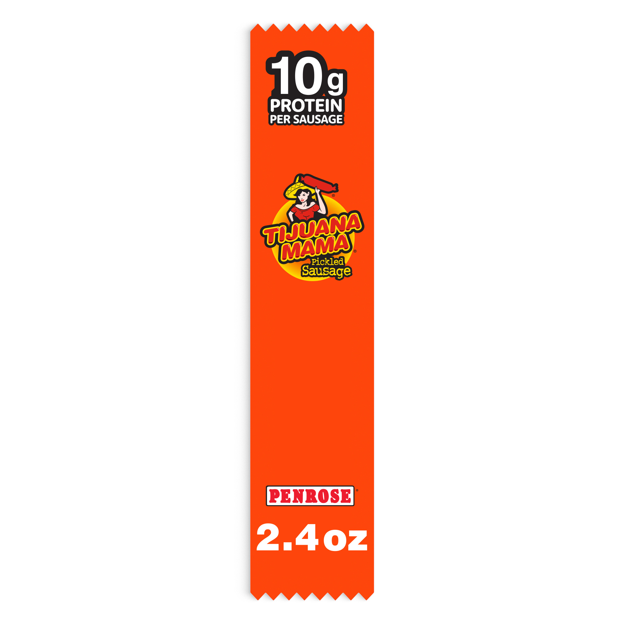 Penrose Tijuana Mama Pickled Sausage, 10g Protein per Sausage, 2.4 oz.