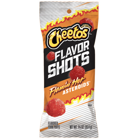 Cheetos Flavor Shots Flamin' Hot Asteroids 1.25oz