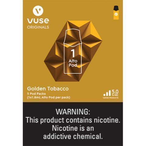 Buy VUSE Alto Golden Tobacco 1 Pod 5% Online from 7-Eleven |Fast Delivery