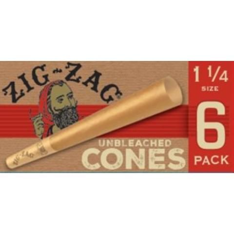 Buy ZigZag Unbleached 1 1/4 Cone Online from 7-Eleven |Fast